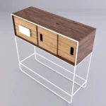 Wooden sidekick display table for living room, hallway DENIS
