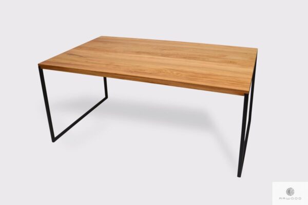 Elegant table of solid oak wood to dining room living room NESCA II