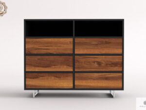Modern dresser of solid wood with drawers to living room NESCA II