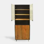 Modern solid wood showcase with glass for showroom NESCA II