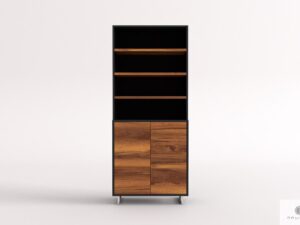 Modern display cabinet of solid wood to living room NESCA II