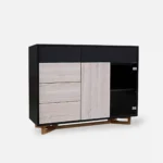 komoda dębowa NORD lakier bielony (4)