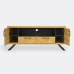 Industrial oak TV cabinet for living room JORGEN