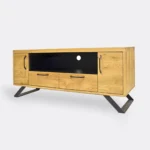 Industrial oak TV cabinet for living room JORGEN