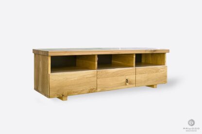 Wooden lowboard with drawers for order to living room DENAR