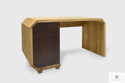 Wooden desk with container to office OMNIS