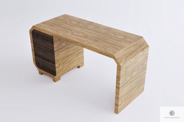 Wooden office desk with container to office OMNIS