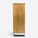 Wooden oak chest of drawers in industrial style JORGEN