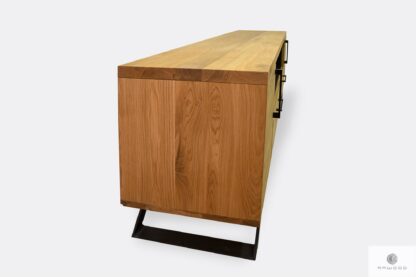 Modern TV lowboard of solid wood to living room JORGEN
