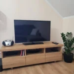 Modern TV cabinet of oak wood to living room DENAR - Image 3