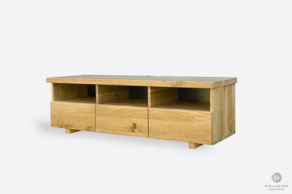 TV cabinet of oak wood with drawers to room DENAR