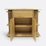 Oak bar for alcohol and dining glasses for the living room CARMEN I