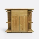 Oak bar for alcohol and dining glasses for the living room CARMEN I