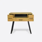 Dębowa konsola industrialna z szufladami JORGEN