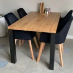 Blat dębowy lakierowany/olejowany -krawędź prosta