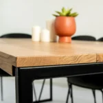 Blat dębowy lakierowany/olejowany -krawędź prosta