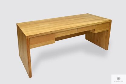 Modern oak desk with drawers to office DAVOS