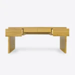 Nowoczesne biurko dębowe z czterema szufladami DAVOS