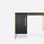 Nowoczesne biurko dębowe CARIN I lakier WENGE (2)