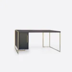 Nowoczesne biurko dębowe CARIN I lakier WENGE (4)