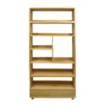 Oak bookcase for the living room and office DAVOS