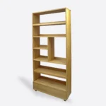 Oak bookcase for the living room and office DAVOS