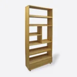 Oak bookcase for the living room and office DAVOS