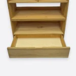 Oak bookcase for the living room and office DAVOS