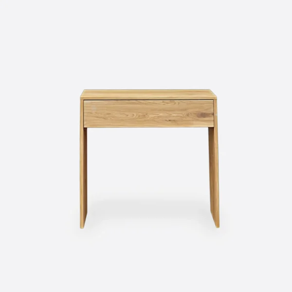 Oak console with one drawer and notch on the back DAVOS