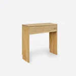 Oak console with one drawer and notch on the back DAVOS