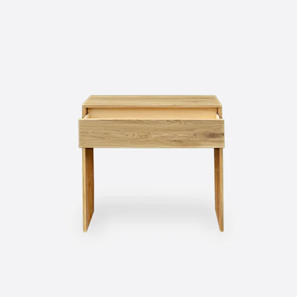 Oak console with one drawer and notch on the back DAVOS