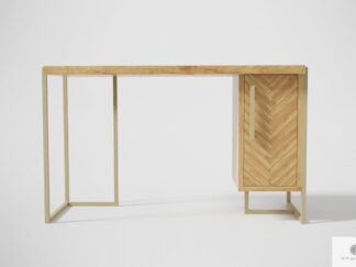 Modern desk of solid oak wood to office CARIN