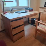 biurko dębowe CAMERON z szufladami (2)