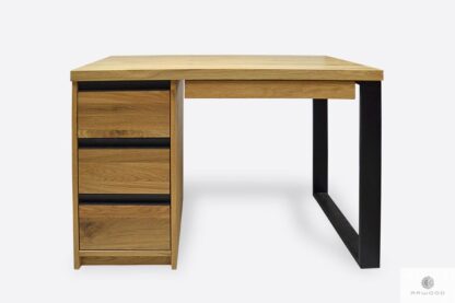 Oak desk with drawers of solid wood to office MARLON