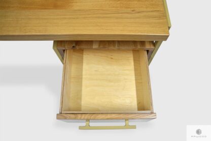 Desk of oak wood with drawers to office GERDA