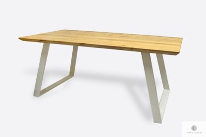 Design dining table with oak tabletop CALLA II