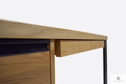 Industrial oak desk with drawers to office MARLON