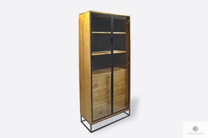Loft display cabinet with shelves for size to living room MERIS