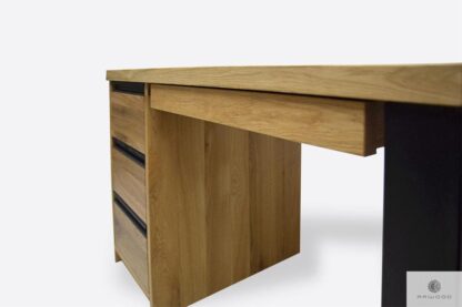 Modern oak desk with drawers to office MARLON