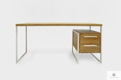 Modern oak desk with drawers to office GERDA