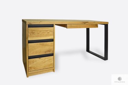 Solid modern oak desk to office MARLON