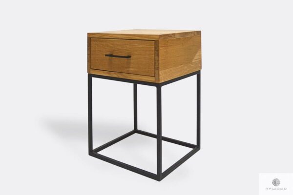 Wooden loft bedside table with drawers to bedroom MERIS