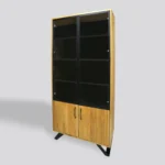 Wooden showcase for the JORGEN living room