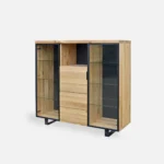 Dębowy barek na alkohol DELIO