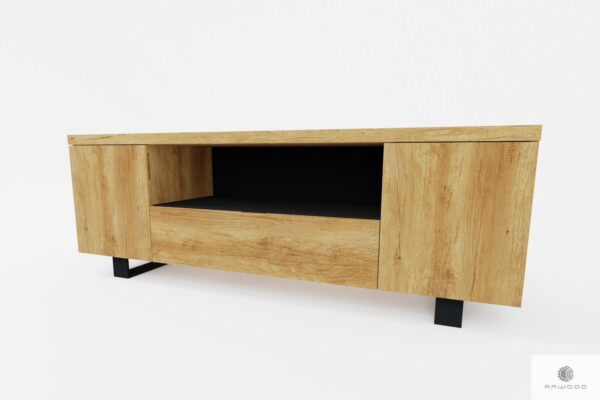 Wooden industrial TV cabinet under TV to living room DELIO
