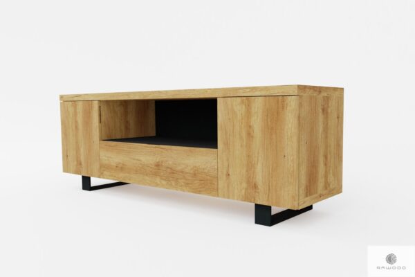 TV console of natural solid wood to living room DELIO