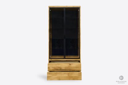 Modern oak display cabinet with drawers for order to living room dining room DELIO