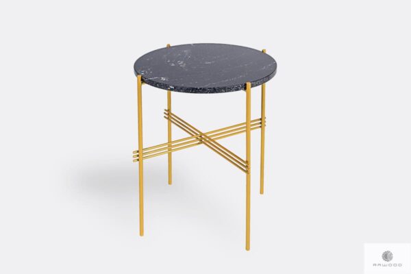 Modern granite coffee table metal legs DERA