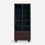 Witryna szklana DELIO I - lakier rustykalny