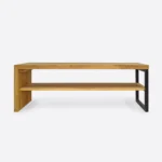 Industrialna ławka dębowa loft do przedpokoju HUGON II